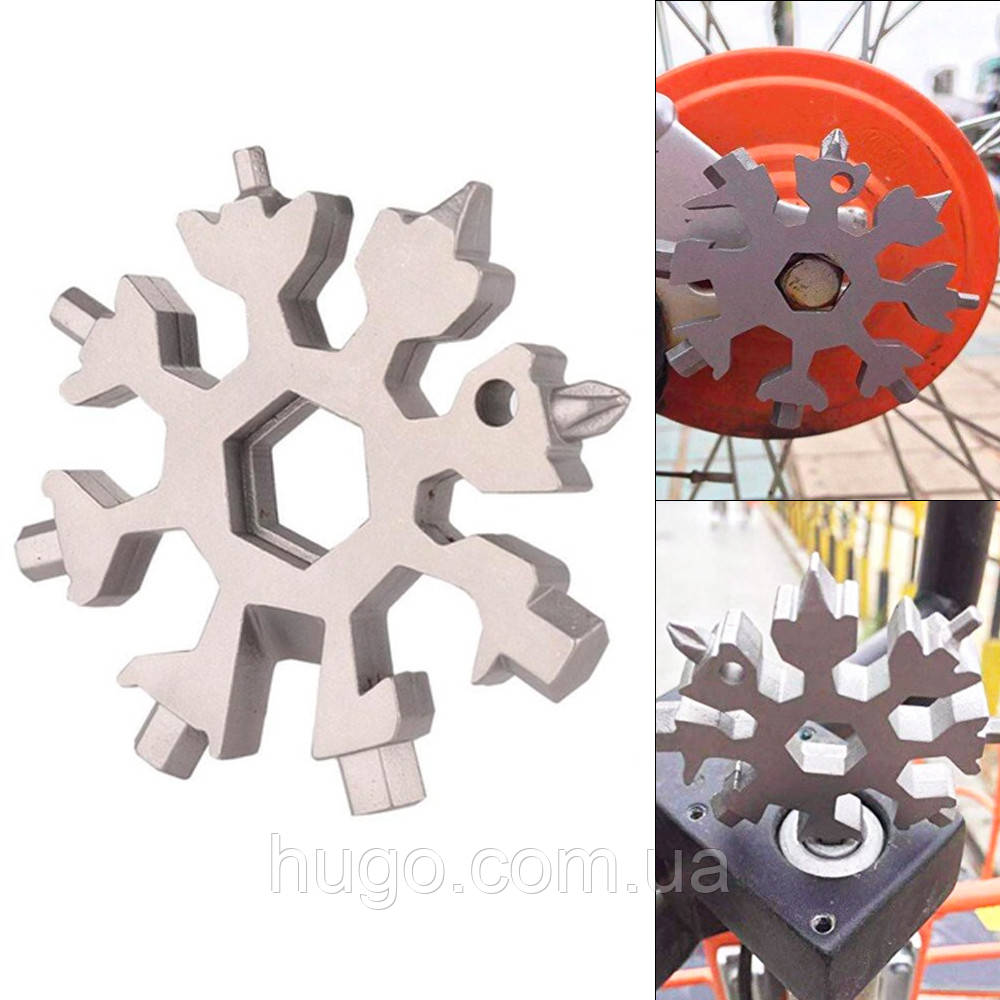 Мультитул 18 в 1 "Сніжинка" / Багатофункціональний набір інструментів ...