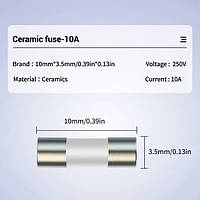 Керамічний запобіжник RZ для мультиметра Richmeters 250V 10A