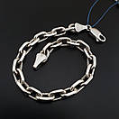 Масивний срібний браслет чоловічий якір. Браслет якірне плетіння срібло 925 24 см, фото 6