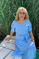 Платье летнее голубое Люсьена