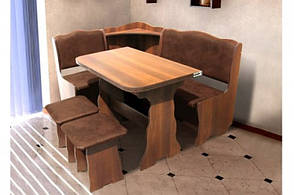 Комплект кухонний куточок стіл і табурети Симфонія Мікс меблі, колір на вибір, фото 3