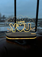 Светильник ночник Сердце для влюбленных с USB разъемом 14/13 см