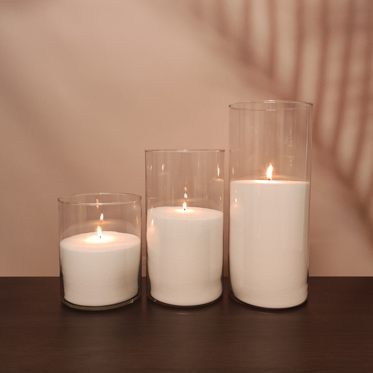 Насипні свічки комплект No13 (3 широкі свічки 20,30,38 см)