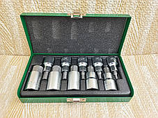 Набір шестигранних біт HEX впрессованних в головку 1/2" Н4-Н19 TOPTUL GAAD1007, фото 3