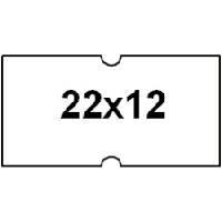 Етикет-стрічка (цінники) 22х12 пряма біла для етикет-пістолетів