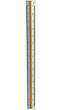 Лінійка масштабна тригранна / Архітектурна / шкала від 1:20 до 1: 125, фото 2