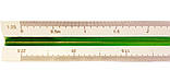 Лінійка масштабна тригранна / Архітектурна / шкала від 1:20 до 1: 125, фото 9