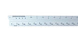 Архітектурна тригранна масштабна лінійка з дюймовою шкалою. пластикова, фото 3