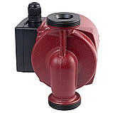 Насос циркуляційний 100 Вт Hmax 6м Qmax 75л/хв Ø 11⁄2" 130 мм + гайки Ø1" AQUATICA (774133), фото 4