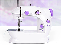 Домашня Портативна швейна машинка 4 в 1 Mini Sewing Machine Міні машинка з педалью та адаптером живий (20шт ящик)