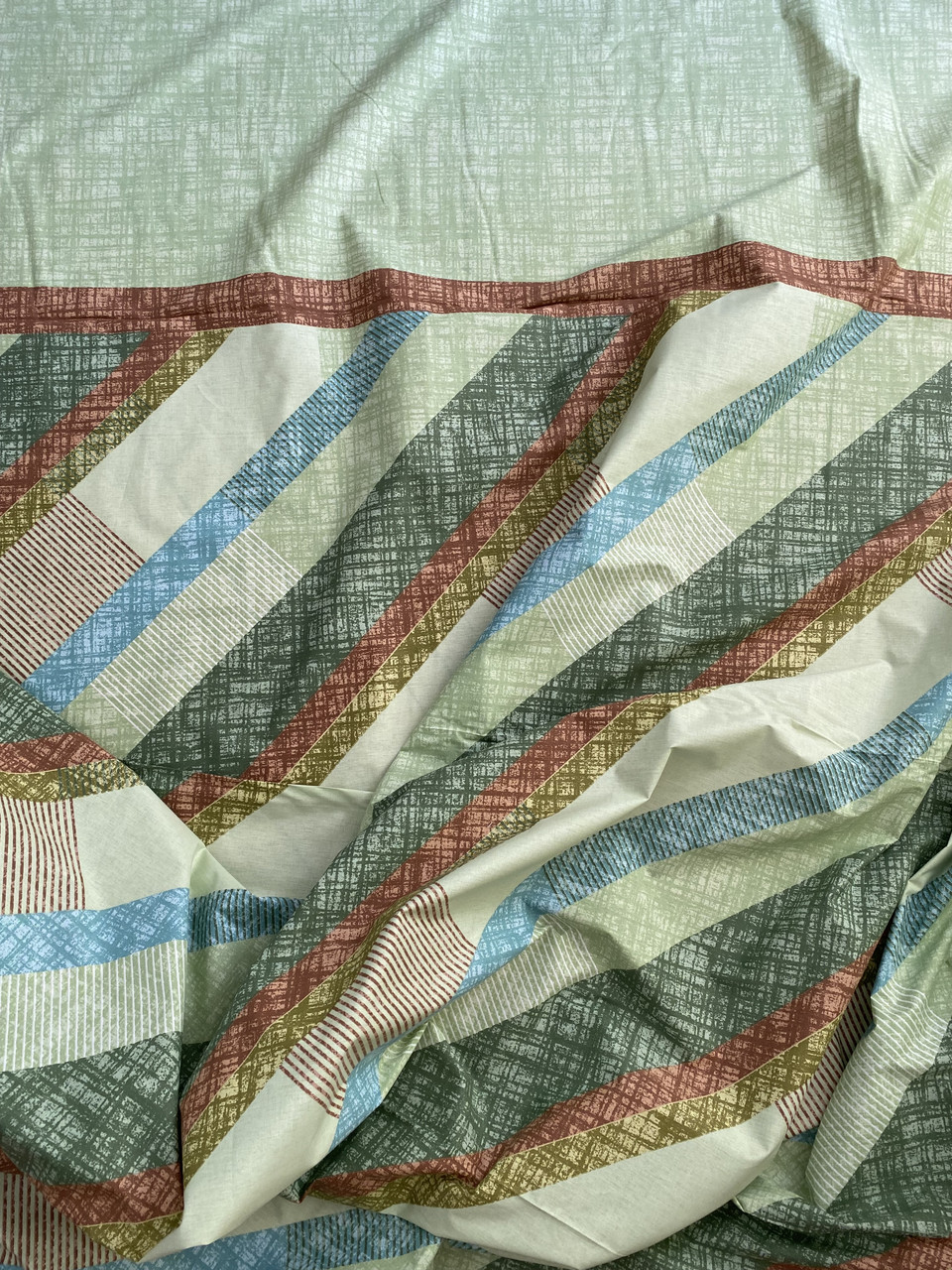 Турецька натуральна тканина кольору хакі люкс ранфорс, 100% бавовна, для постільної білизни