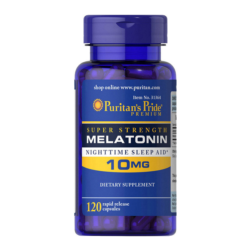 Puritan's Pride Melatonin 10 mg (120 caps) - фото 1 - id-p1884476351