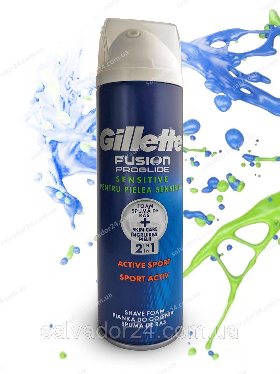 Піна для гоління Gillette Fusion Proglide Sensitive Active Sport 250 ml