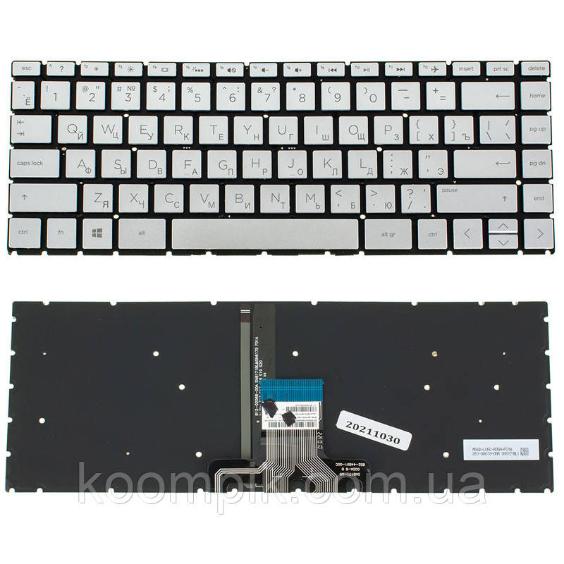 Купить Клавиатура для ноутбука HP (14-CM, 14-CK) rus, silver, без ...