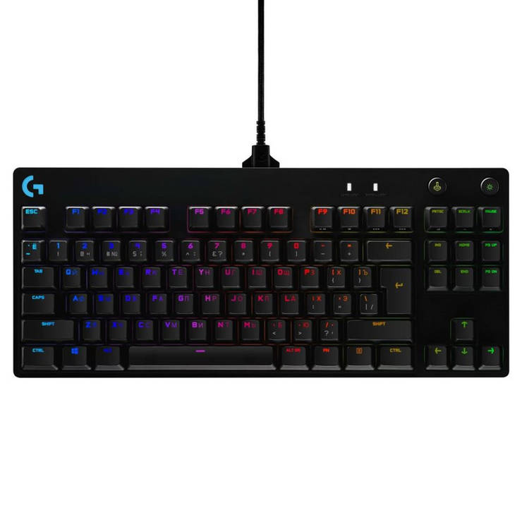 Комп'ютерна клавіатура LOGITECH G PRO MECHANICAL GAMING USB (чорна), фото 2