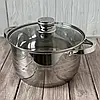 Набір каструль Rainberg RB-601 12 предметів і сковорода з неіржавкої сталі, фото 2