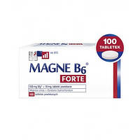 Magne B6 Forte - магния цитрат 100 мг + витамин B6 10 мг, 100 таб.