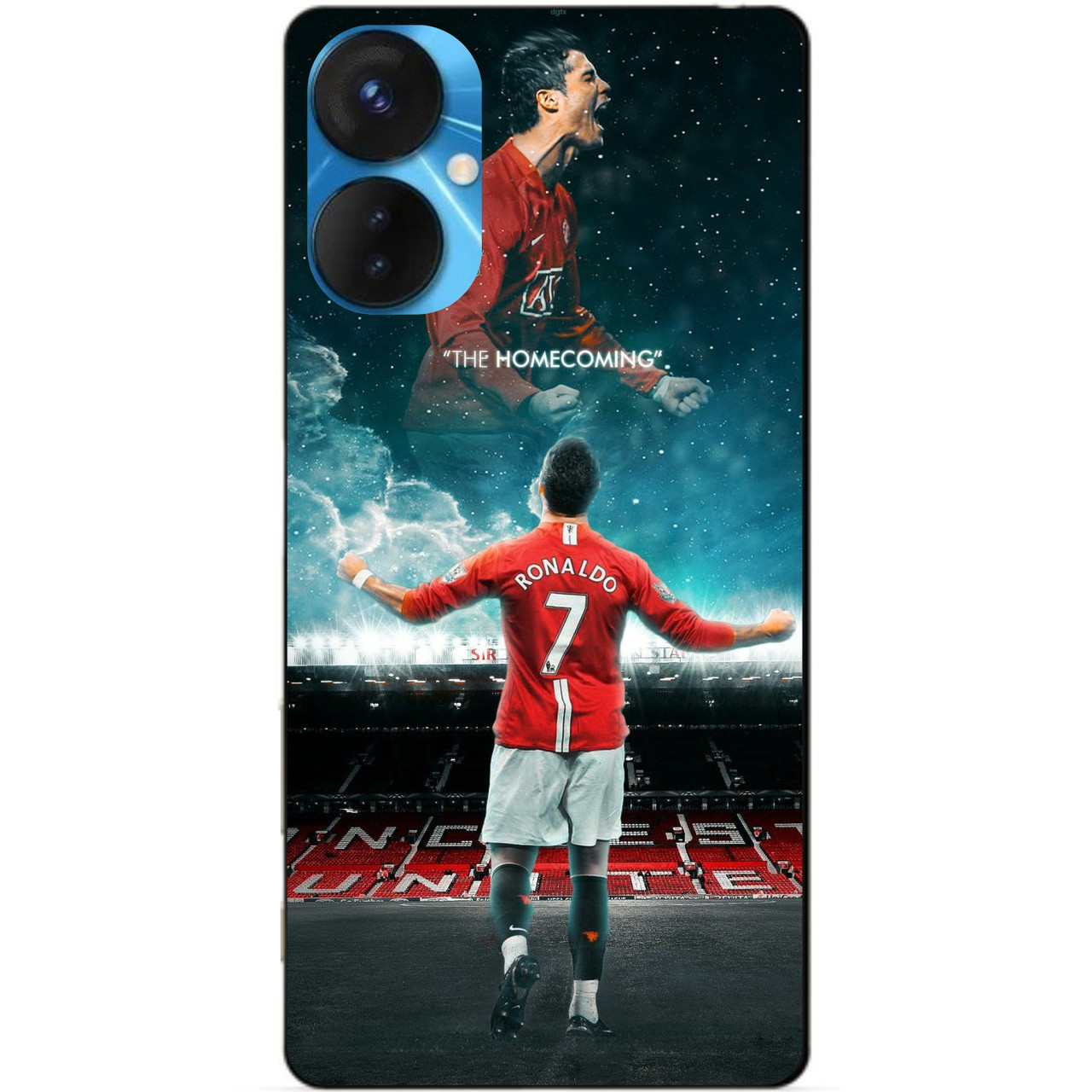 Силіконовий бампер чохол для Tecno Spark 9 Pro з малюнком Роналдо МЮ Ronaldo