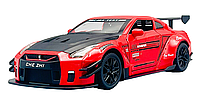 Машинка металлическая детская Nissan Skyline Auto Expert Premium Красный