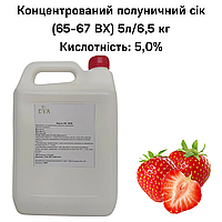 Концентрований полуничний сік (65-67 ВХ) каністра 5л/6,5 кг