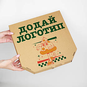 Коробки для піци з друком 35 см Картонна Коробка для піци брендована