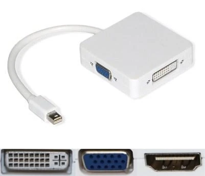 Конвертер Mini DisplayPort на HDMI/DVI/VGA, фото 1