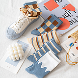 Набір з 5 пар високих різнокольорових шкарпеток, фото 2