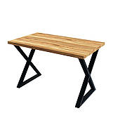 Стол для кафе "Серия 17" столешница дерево опоры металл 120х70 см