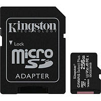 Картка пам'ятi KINGSTON 256Gb class 10 A2 U3 V30 A1 + SD-adapter (SDCS2/256GB)