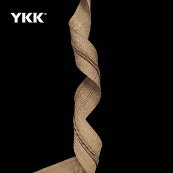 Спіральна блискавка ykk 5 рулонна на відріз без бігунка, колір койот 300