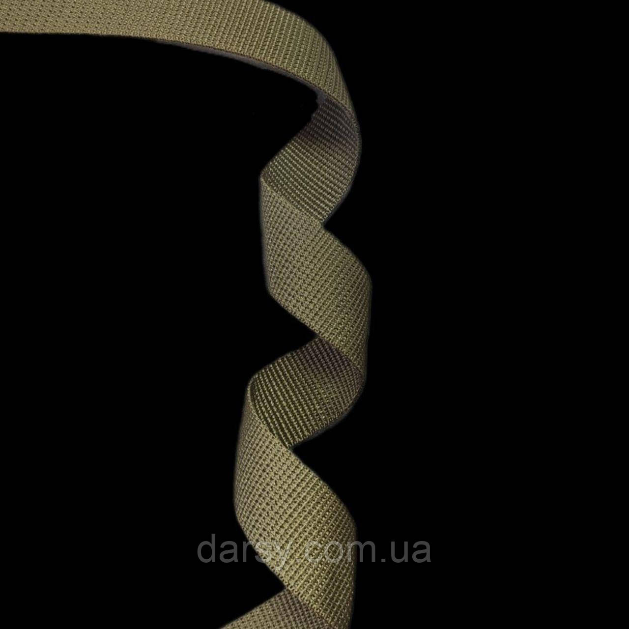 Стропа стрічка ремінна поліамід 25 мм хакі, фото 1