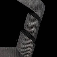 Лента окантовочная (обтачка) 23 мм репсовое плетение полипропиленовые цвет черный