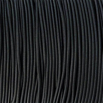 Еластичний шнур Shock Cord шнур-резинка капелюшна 3 мм нейлон Чорний