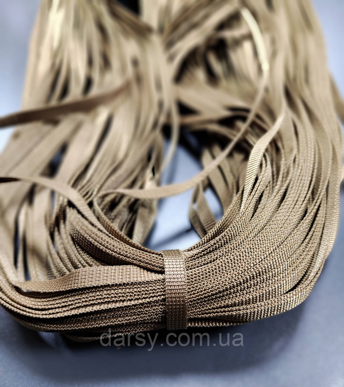 Стрічка ремінна поліамідна (стропа) 10 мм Койот, фото 1