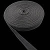 Стрічка окантовна (обшивка) 25 мм репсове плетіння нейлон колір чорний, фото 2