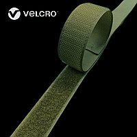 Липучка контактная Velcro 20 мм Оригинал цвет хаки NATO (6D1) лента-крючки и лента-петли комплект loop/hook