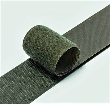 Липучка контактна 50 мм колір олива стрічка-гачки та стрічка-петлі комплект з відповідною частиною loop/hook