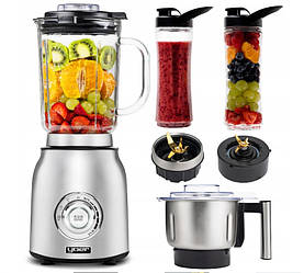 Блендер глечиковий 4в1 Yoer Titano JB03S 1600W з подрібнювачем Сріблястий