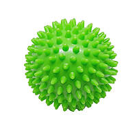 Массажный мяч для стоп и тела шипованный Spiky Ball 9 см зеленый