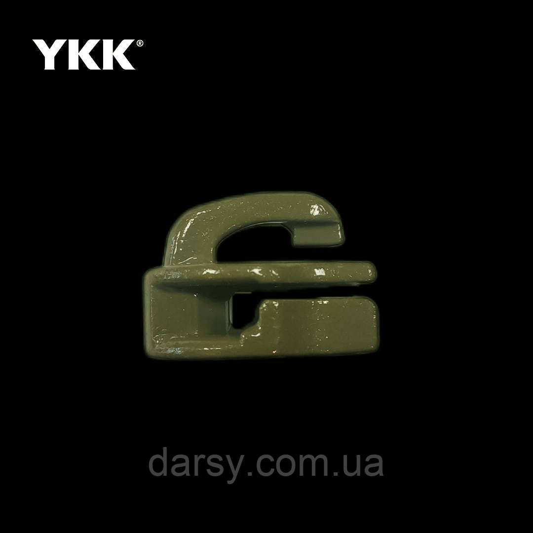 Бігунок 10 RC DFB2L EF Реверсний на спіральну блискавку без замка колір хакі 565, фото 1