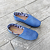 Томси балетки світло-сині джинсові текстиль мокасини слипони жіночі, фото 7