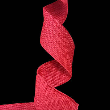 Стрічка ремінна поліпропіленова (стропа) колір червоний 40 мм