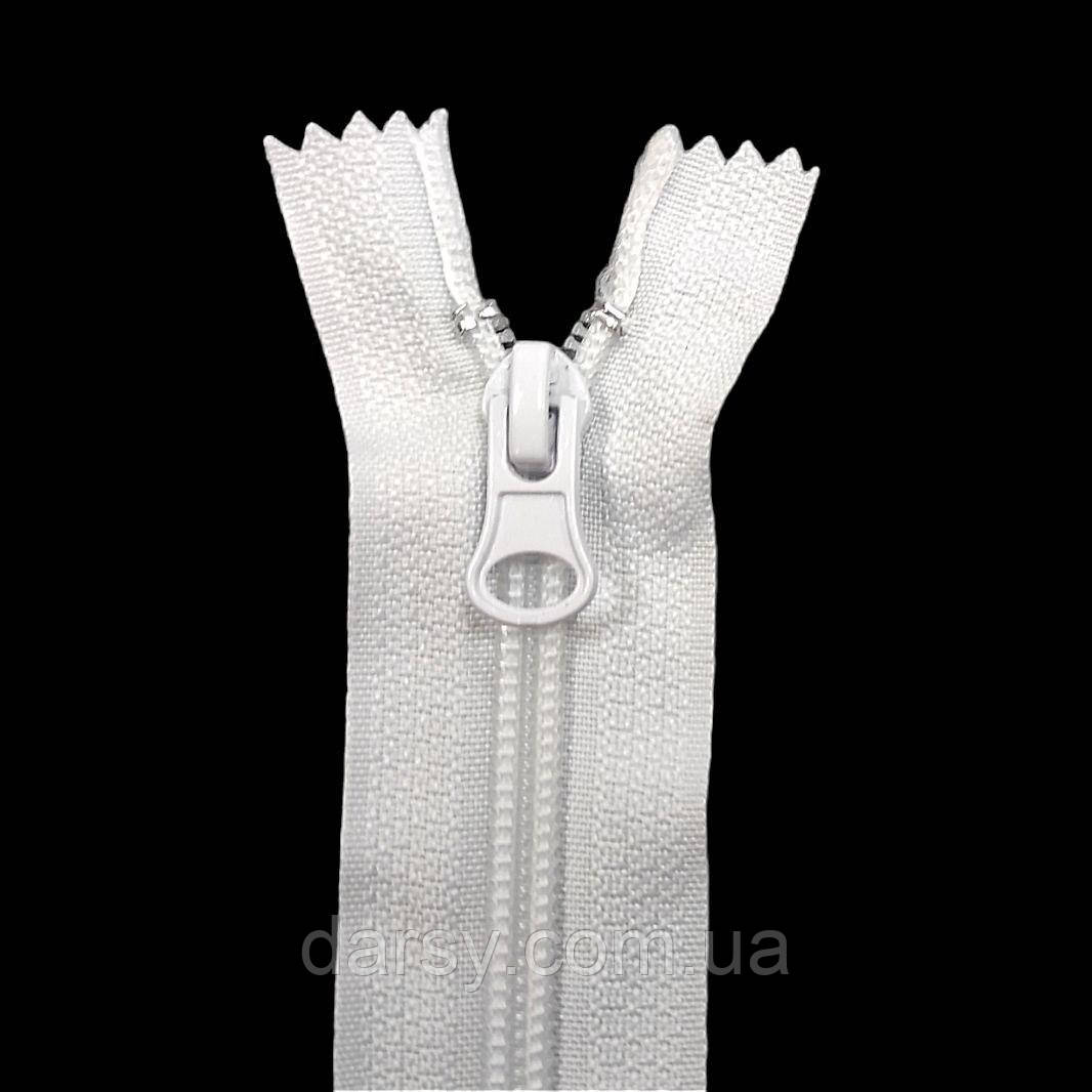 Спіральна блискавка Т7 20 см нейлон колір Білий, фото 1