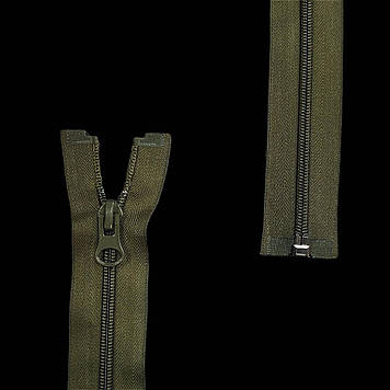 Спіральна блискавка роз'ємна Т7 55 см нейлон колір Хакі