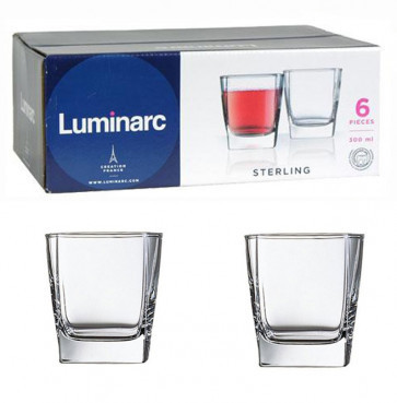 Набір квадратних склянок Sterling Luminarc 300 мл 6 шт. (N0755)