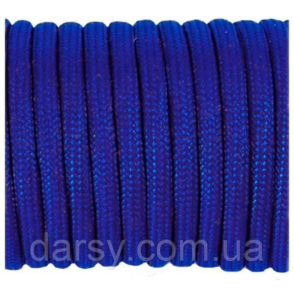Паракорд Paracord 550 Type III 100% нейлон шнур 7-ми жильний колір синій, фото 1