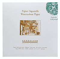 Склейка для акварели Sennelier, плотность бумаги: 300 г/м2, холодное прессование, 20 листов, 30x30 см