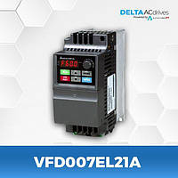 New Частотний перетворювач Delta VFD007EL21A 0,75 кВт 230 В