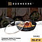 Велика глибока сковорідка 22 см 1.7 л з кришкою Edenberg EB-5714 Сковорода з мармуровим антипригарним покриттям, фото 8