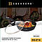 Велика глибока сковорідка 26 см 2.7 л із кришкою Edenberg EB-5716 Сковорода з мармуровим антипригарним покриттям, фото 8